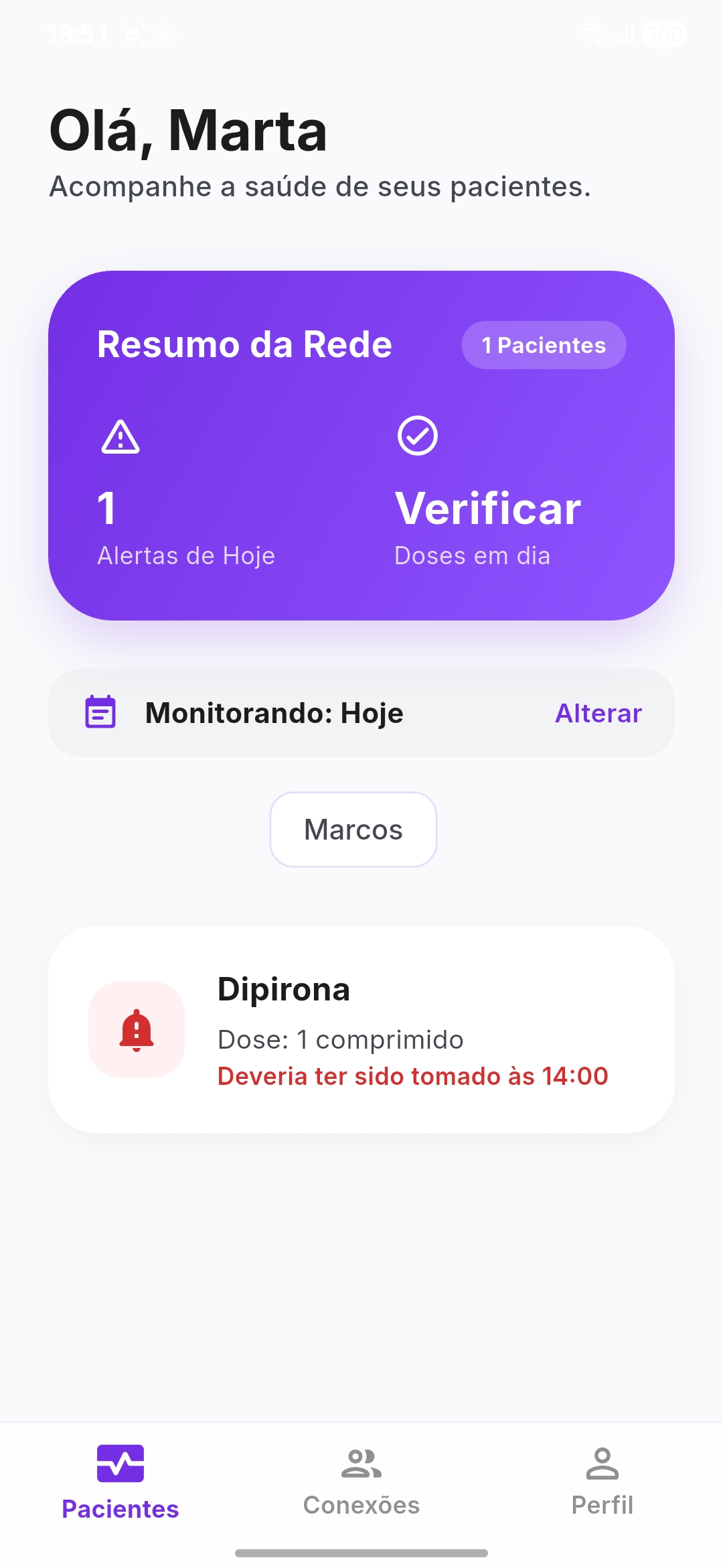 Interface Cuidador
